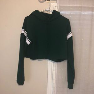 Urban Outfitters cropped green hoodie